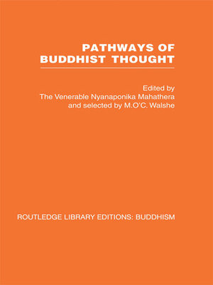 cover image of Pathways of Buddhist Thought